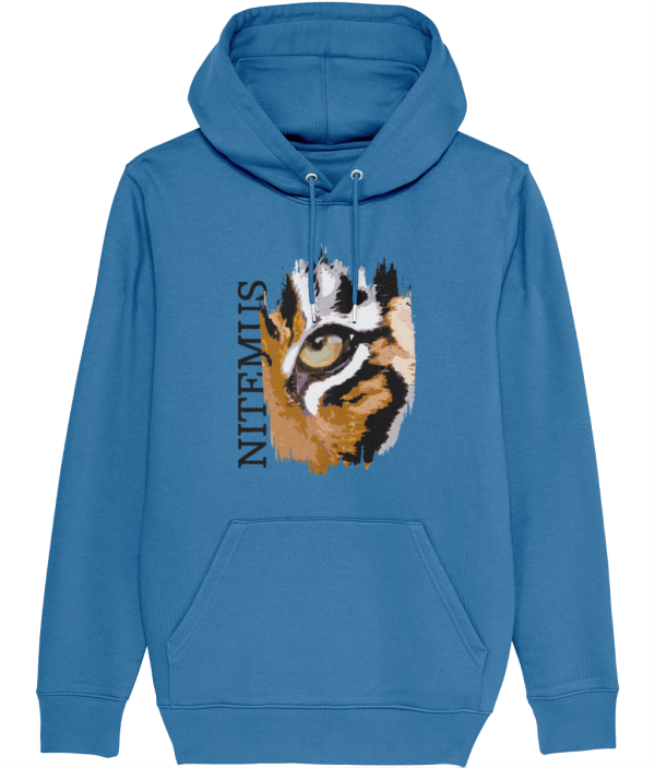 NITEMUS - Unisex – Hoodie - Sunda Tiger - Royal Blue – from size 2XS to size 5XL