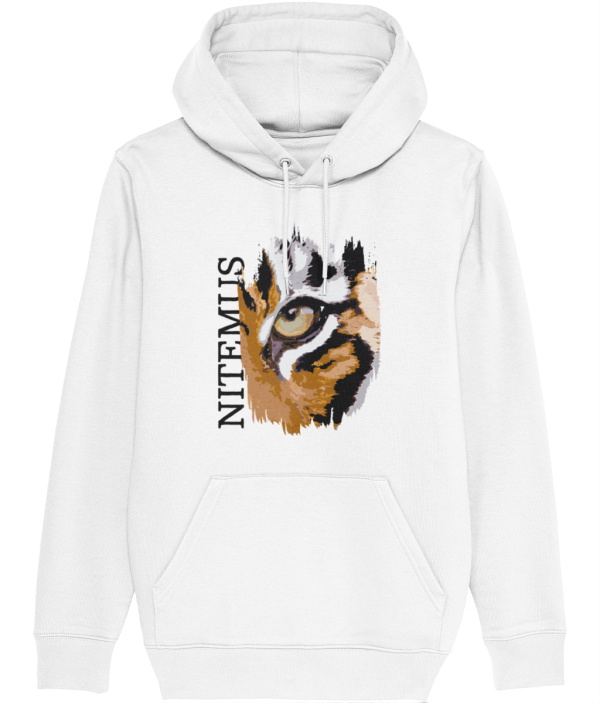 NITEMUS - Unisex – Hoodie - Sunda Tiger - White – from size 2XS to size 5XL