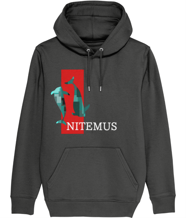 NITEMUS - Unisex – Hoodie - The Last Vaquitas - Dark Heather Grey – from size 2XS to size 5XL