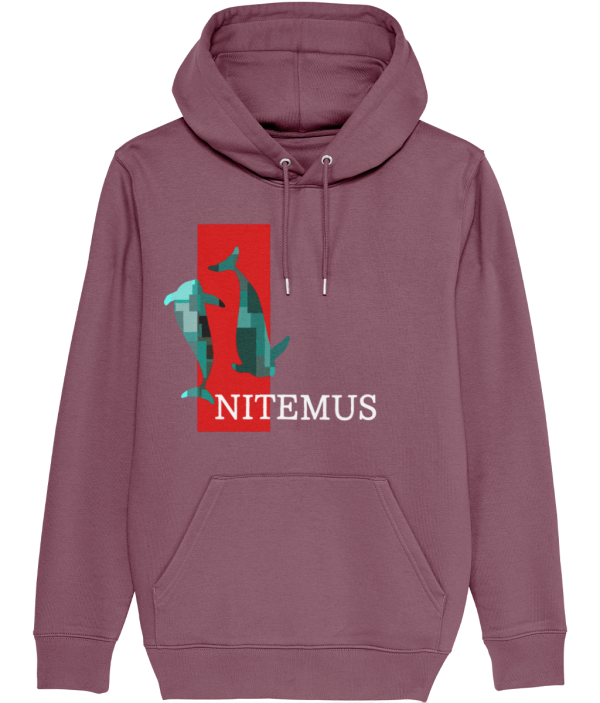 NITEMUS - Unisex – Hoodie - The Last Vaquitas - Hibiscus Rose – from size 2XS to size 5XL