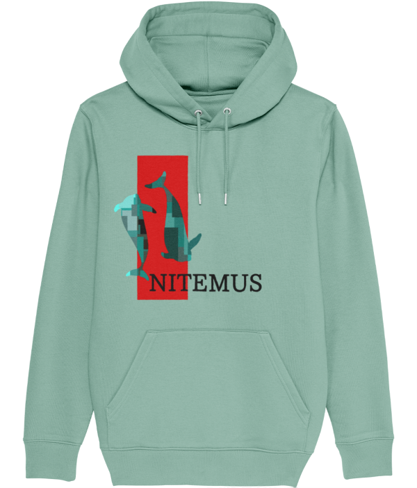 NITEMUS - Unisex – Hoodie - The Last Vaquitas - Mid Heather Green – from size 2XS to size 5XL