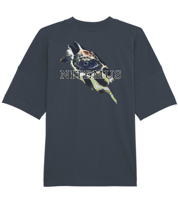 NITEMUS - Unisex - Oversized T-shirt - Hawksbill Sea Turtle – India Ink Grey - from size 2XS to size 3XL