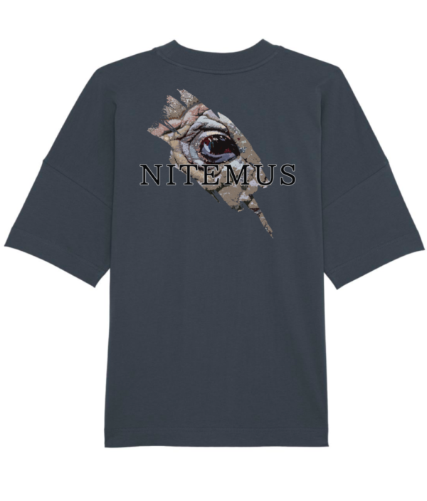 NITEMUS - Unisex - Oversized T-shirt - Sumatran Rhino – India Ink Grey - from size 2XS to size 3XL