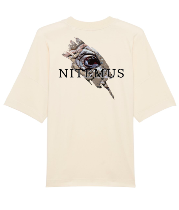 NITEMUS - Unisex - Oversized T-shirt - Sumatran Rhino – Natural Raw - from size 2XS to size 3XL