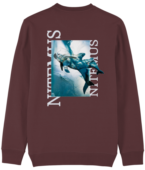 NITEMUS – Unisex – Sweatshirt – Blue Vaquitas – Burgundy – from size 2XS to size 4XL