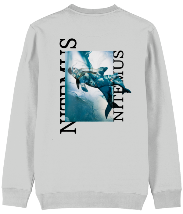 NITEMUS – Unisex – Sweatshirt – Blue Vaquitas – Heather Grey – from size 2XS to size 4XL