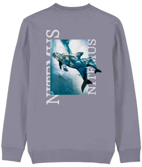 NITEMUS – Unisex – Sweatshirt – Blue Vaquitas – Lava Grey – from size 2XS to size 4XL