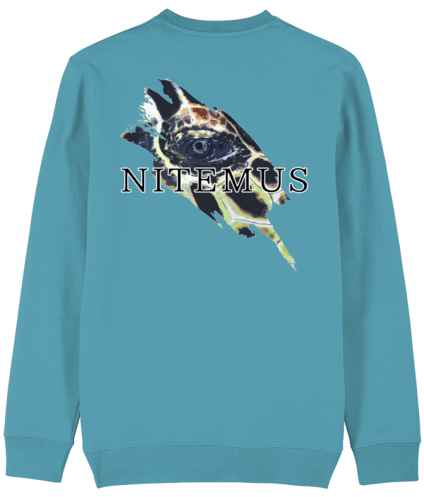 NITEMUS – Unisex – Sweatshirt – Hawksbill Sea Turtle – Atlantic Blue – from size 2XS to size 4XL