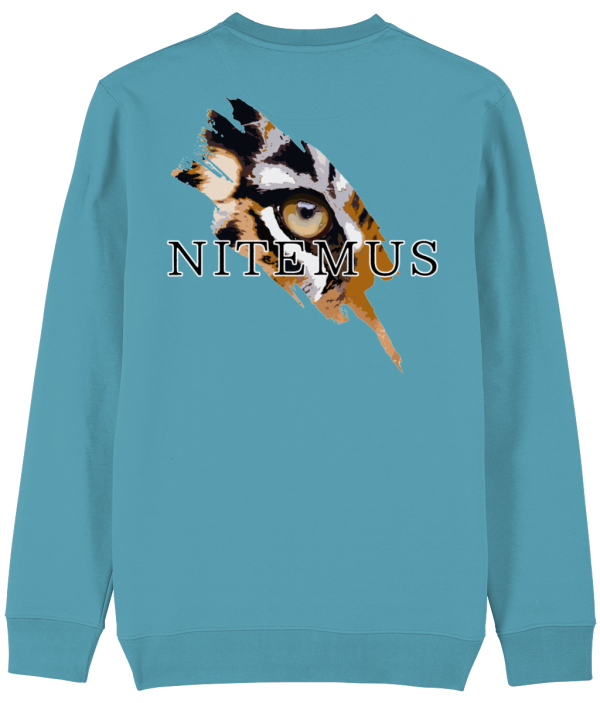 NITEMUS – Unisex – Sweatshirt – Sunda Tiger – Atlantic Blue – from size 2XS to size 4XL