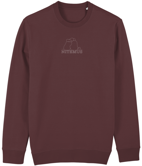 NITEMUS – Unisex – Sweatshirt – You and I – Burgundy – from size 2XS to size 4XL