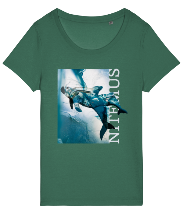 NITEMUS – Woman – T-shirt – Blue Vaquitas – Varsity Green - from size XS to size 2XL