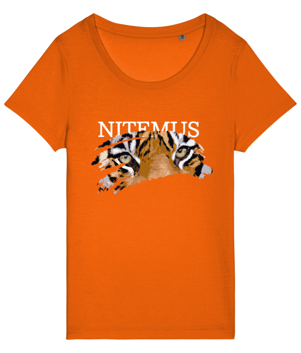 NITEMUS – Woman – T-shirt – Sunda Tiger – Bright Orange - from size XS to size 2XL
