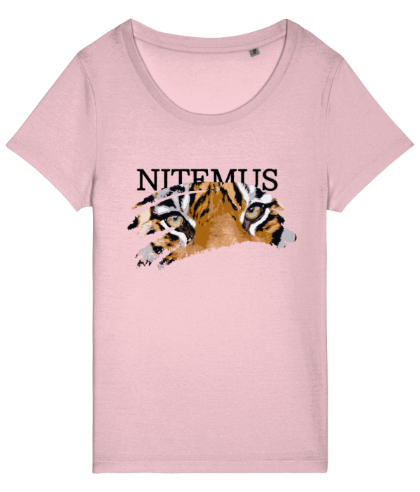 NITEMUS – Woman – T-shirt – Sunda Tiger – Cotton Pink - from size XS to size 2XL