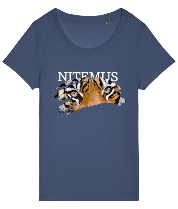 NITEMUS – Woman – T-shirt – Sunda Tiger – Dark Heather Indigo - from size XS to size 2XL