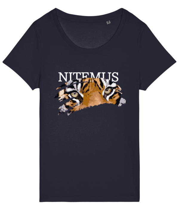 NITEMUS – Woman – T-shirt – Sunda Tiger – French Navy - from size XS to size 2XL