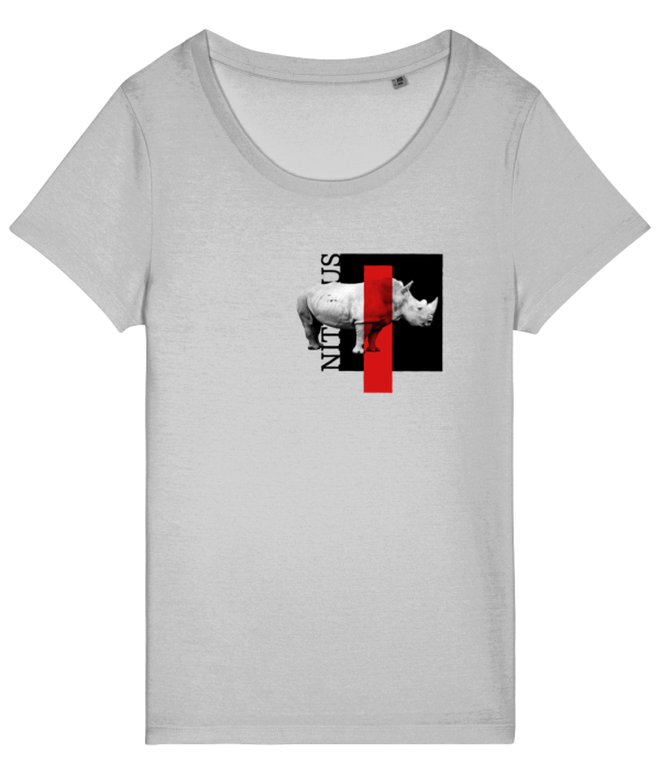 NITEMUS – Woman – T-shirt – White Rhino – Heather Grey - from size XS to size 2XL