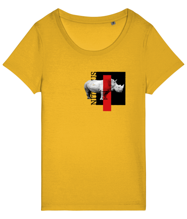 NITEMUS – Woman – T-shirt – White Rhino – Spectra Yellow - from size XS to size 2XL
