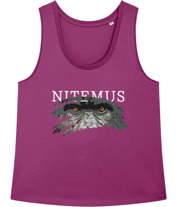 NITEMUS - Woman - Tank top - Cross River Gorilla - Orchid Flower – from size XS to size2XL