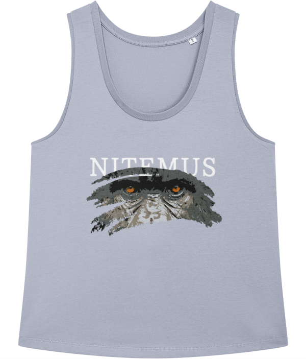 NITEMUS - Woman - Tank top - Cross River Gorilla - Serene Blue – from size XS to size2XL
