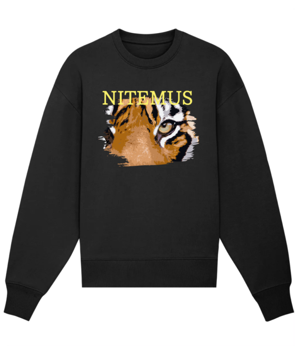 NITEMUS Luxury Collection - Unisex Sweatshirt - Sunda Tiger - Black - from size 2XS to size 3XL