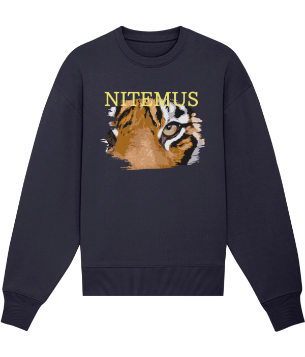 NITEMUS Luxury Collection - Unisex Sweatshirt - Sunda tiger - French navy - from size 2XS to size 3XL