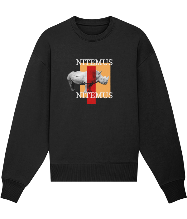 NITEMUS Luxury Collection - Unisex Sweatshirt - White rhino - Black - from size 2XS to size 3XL