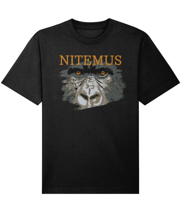 NITEMUS – Unisex - Heavy T-shirt - Cross River Gorilla - Black - from size 2XS to size 3XL