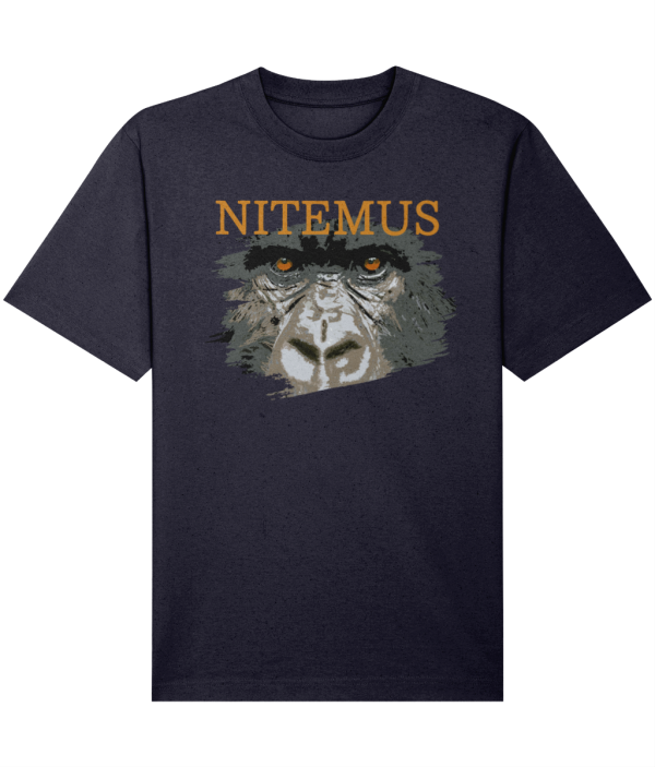 NITEMUS – Unisex - Heavy T-shirt - Cross River Gorilla -French Navy - from size 2XS to size 3XL