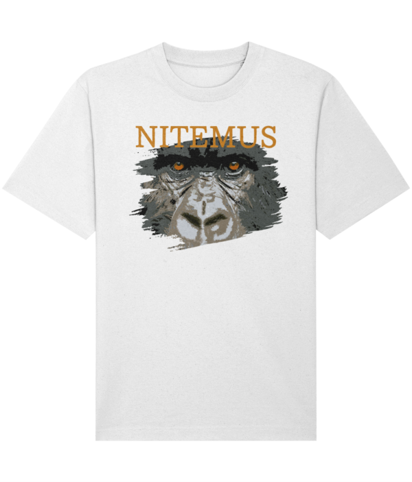 NITEMUS – Unisex - Heavy T-shirt - Cross River Gorilla - White - from size 2XS to size 3XL