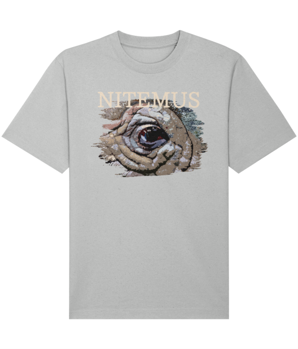 NITEMUS – Unisex - Heavy T-shirt - Sumatran Rhino - Heather Grey - from size 2XS to size 3XL