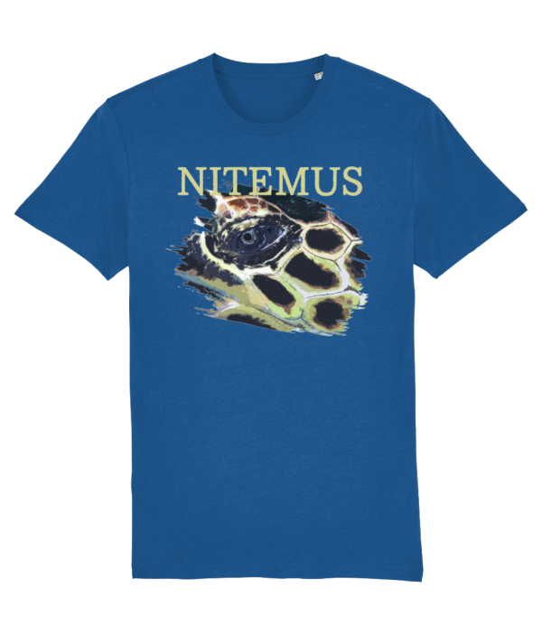 NITEMUS - Unisex - Vintage T-shirt - Hawksbill Sea Turtle - G. Dyed Cadet Blue – from size XS to size 2XL