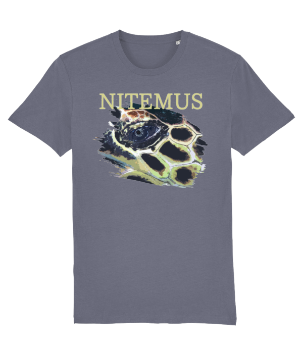 NITEMUS - Unisex - Vintage T-shirt - Hawksbill Sea Turtle - G. Dyed Lava Grey – from size XS to size 2XL