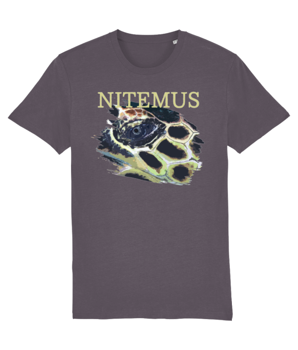 NITEMUS - Unisex - Vintage T-shirt - Hawksbill Sea Turtle - G. Dyed Mid Anthracite – from size XS to size 2XL