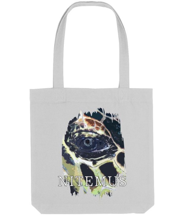 NITEMUS - Bevel Tote Bag - Hawksbill Sea Turtle – Heather Grey – 39X37cm