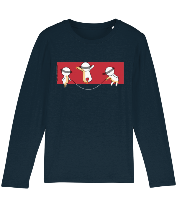 NITEMUS - Kids - Long sleeves - QF 3 - French Navy – from 3 years old to 14 years old