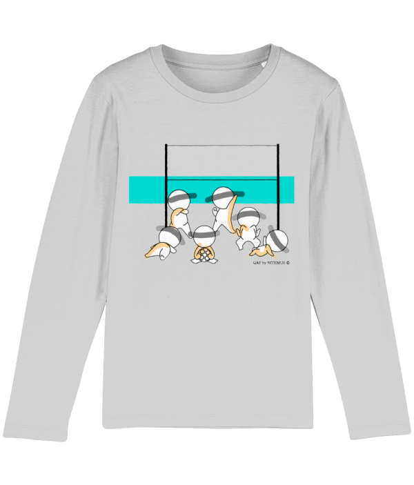 NITEMUS - Kids - Long sleeves - QF 6 - Heather Grey – from 3 years old to 14 years old