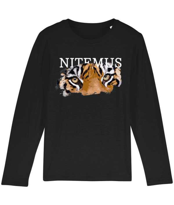 NITEMUS - Kids - Long sleeves - Sunda Tiger - Black – from 3 years old to 14 years old