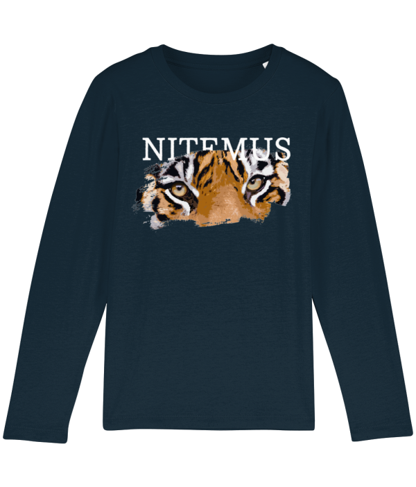 NITEMUS - Kids - Long sleeves - Sunda Tiger - French Navy – from 3 years old to 14 years old