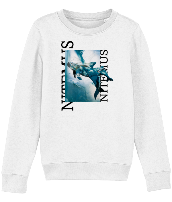 NITEMUS - Kids – Sweatshirt – Blue Vaquitas – White – from 3 years old to 14 years old