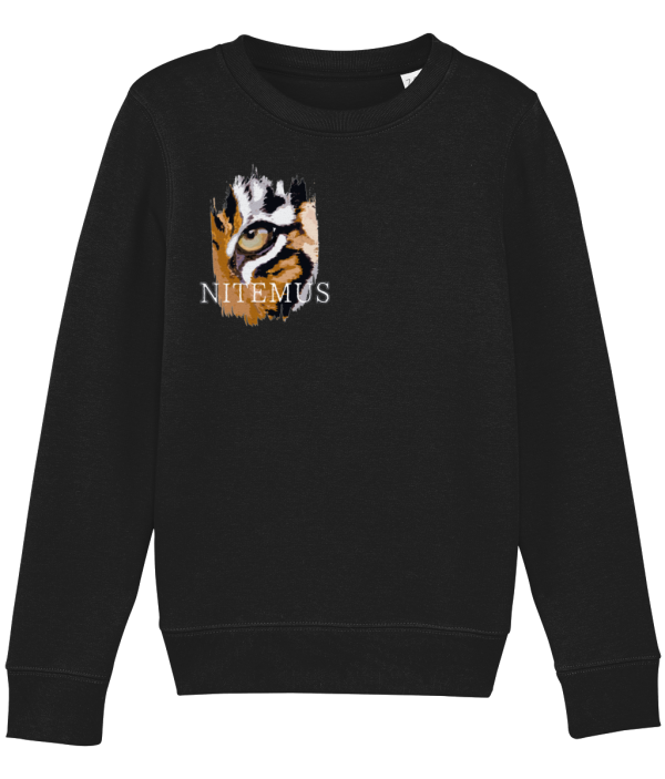 NITEMUS - Kids – Sweatshirt – Sunda Tiger – Black – from 3 years old to 14 years old