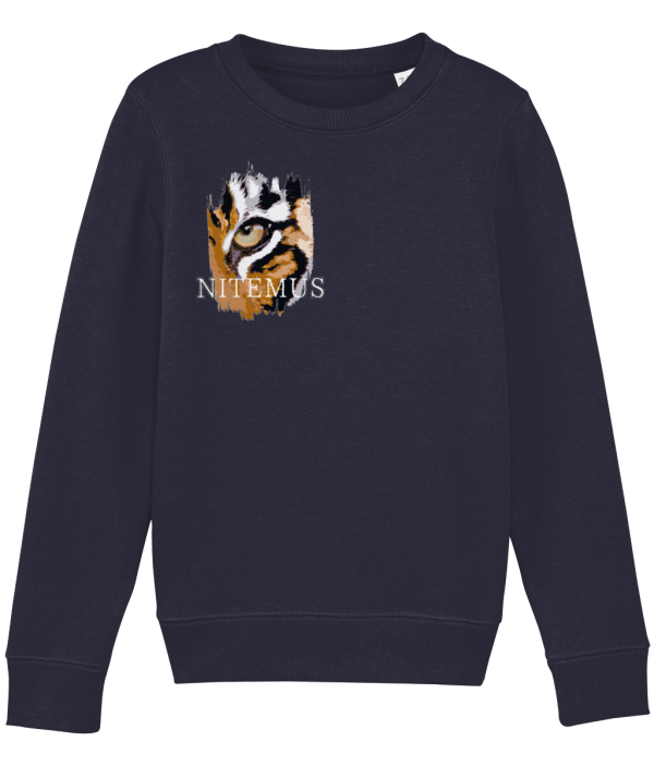 NITEMUS - Kids – Sweatshirt – Sunda Tiger – French Navy – from 3 years old to 14 years old