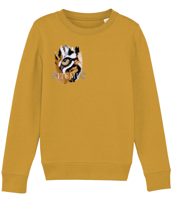 NITEMUS - Kids – Sweatshirt – Sunda Tiger – Ochre – from 3 years old to 14 years old