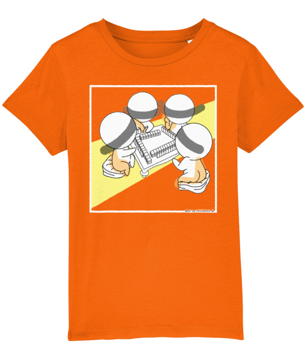 NITEMUS - Kids - T-shirt – QF 4 - Bright Orange – from 3 years old to 14 years old