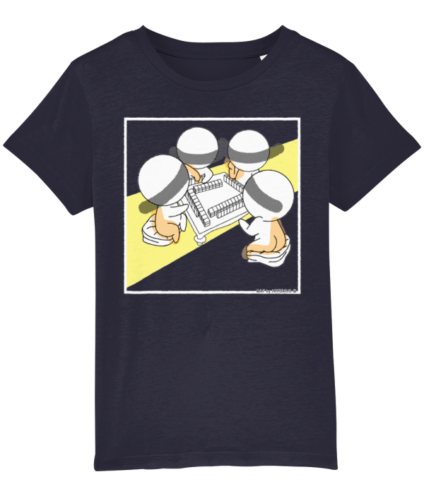 NITEMUS - Kids - T-shirt – QF 4 - French Navy – from 3 years old to 14 years old