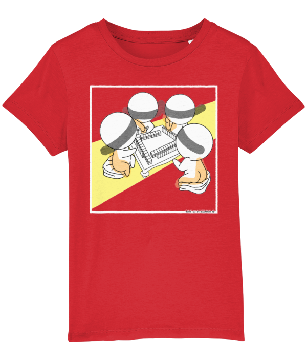 NITEMUS - Kids - T-shirt – QF 4 - Red – from 3 years old to 14 years old