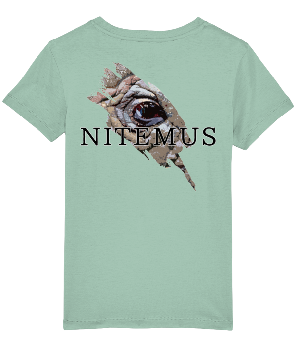 NITEMUS - Kids - T-shirt – Sumatran Rhino - Aloe – from 3 years old to 14 years old