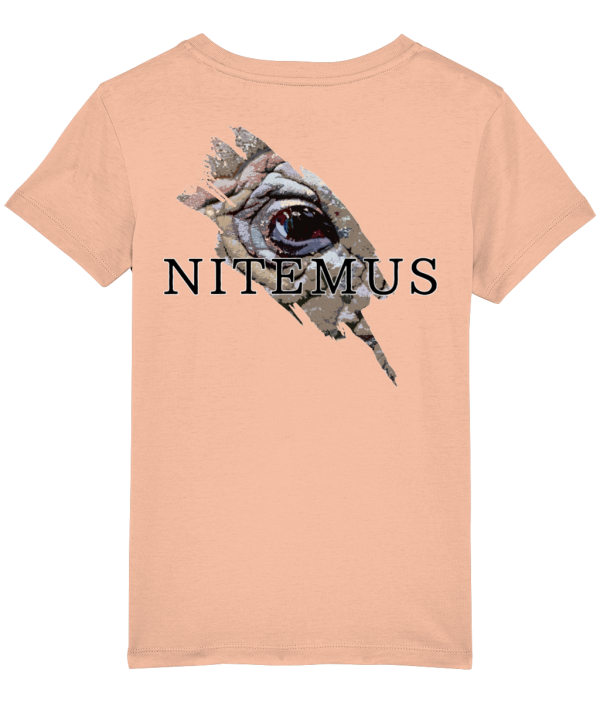 NITEMUS - Kids - T-shirt – Sumatran Rhino - Fraiche Peche – from 3 years old to 14 years old