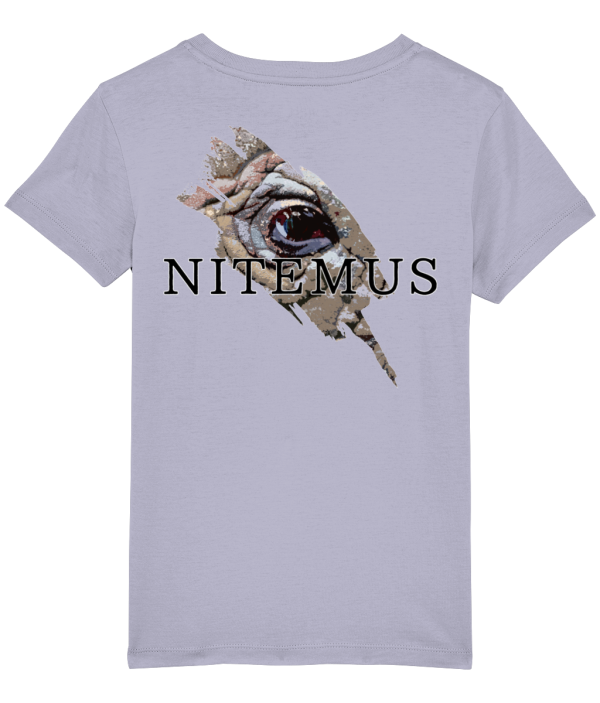 NITEMUS - Kids - T-shirt – Sumatran Rhino - Lavender – from 3 years old to 14 years old