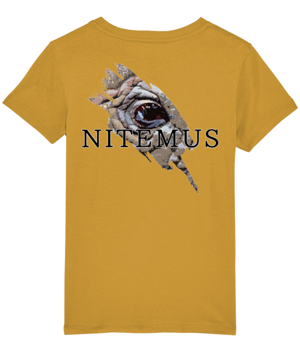 NITEMUS - Kids - T-shirt – Sumatran Rhino - Ochre – from 3 years old to 14 years old