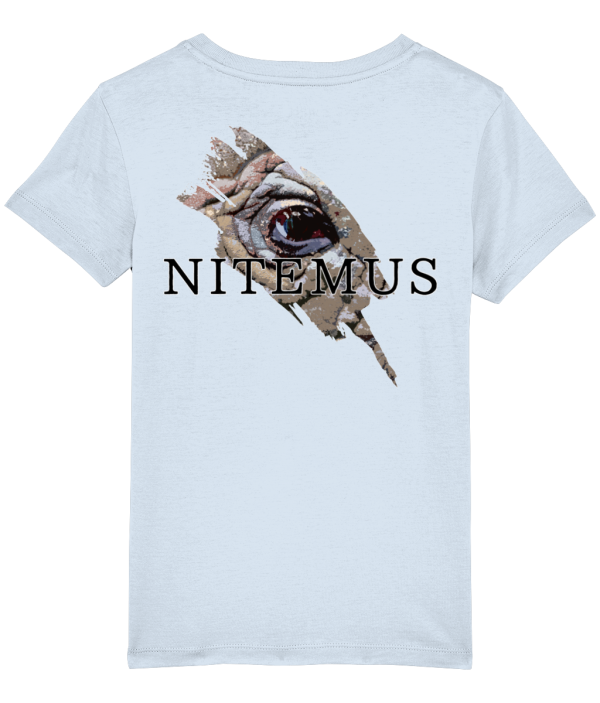 NITEMUS - Kids - T-shirt – Sumatran Rhino - Sky Blue – from 3 years old to 14 years old